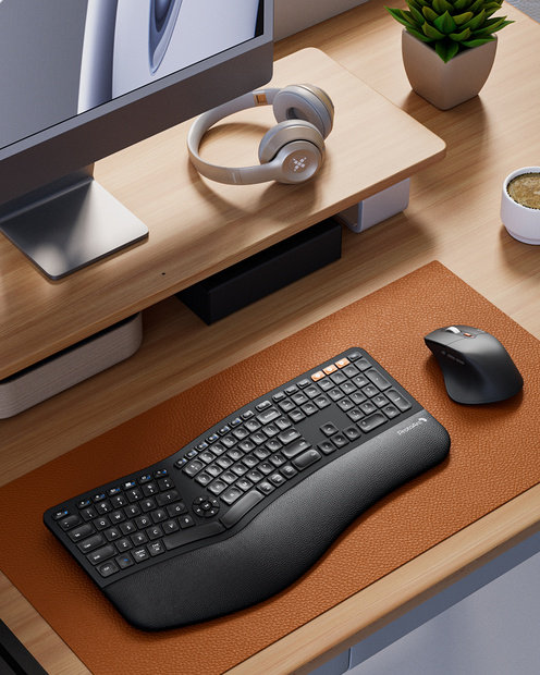 EKM01 Plus Kombinasi Keyboard dan Mouse Ergonomis Black detail 7