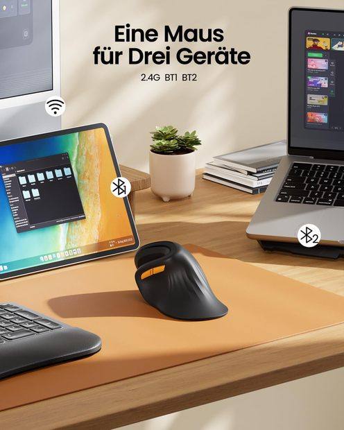 EM11 NL Mouse Vertikal Ergonomis Black detail 7