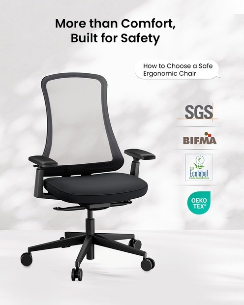 Flexer SE Kursi Kantor Black detail 7