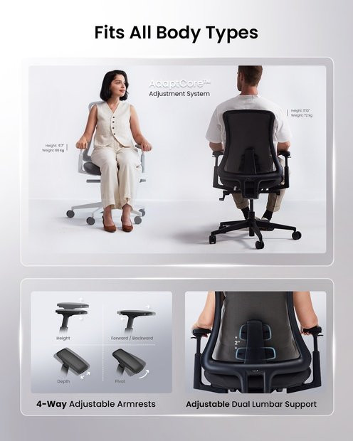 Flexer SE Pro Kursi Kantor Black detail 1