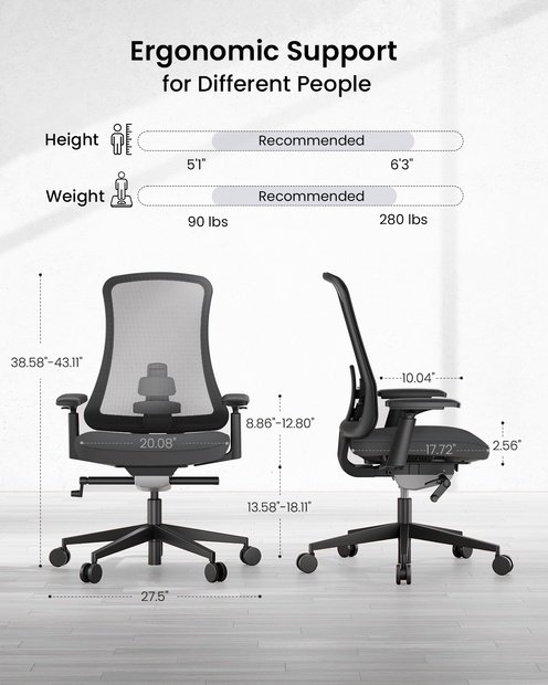Flexer SE Pro Kursi Kantor Black detail 3