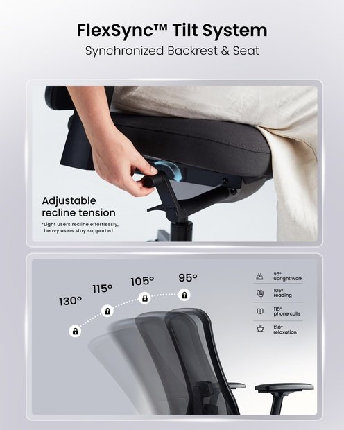 Flexer SE Pro Kursi Kantor Black detail 6
