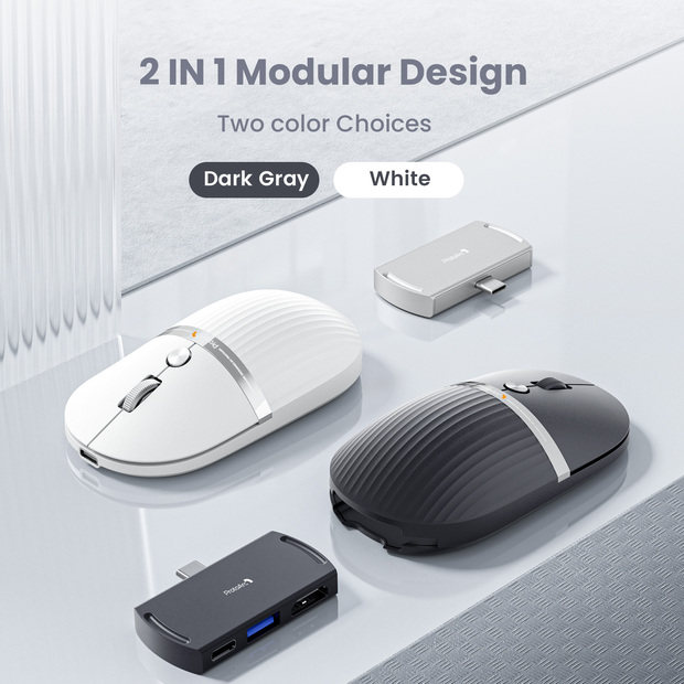 HubMouse Mouse dengan Hub USB White detail 6