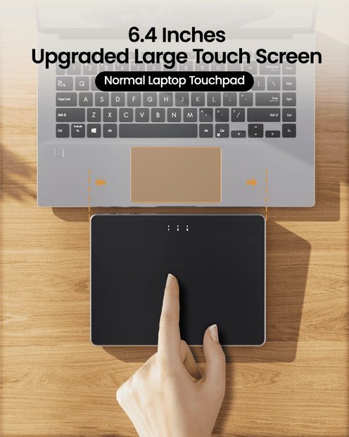T1 Plus Trackpad Nirkabel untuk Windows Black detail 2