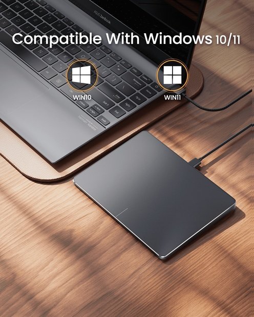 T1 Trackpad Berkabel untuk Windows Black detail 1
