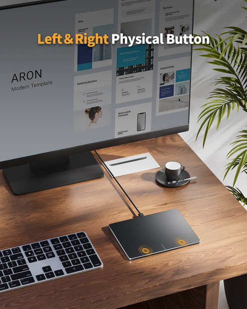 T1 Trackpad Berkabel untuk Windows Black detail 8