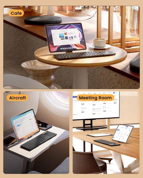 XK01 TP Keyboard Lipat dengan Touchpad Black detail 2