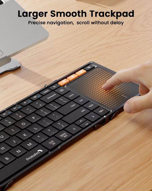 XK01 TP Keyboard Lipat dengan Touchpad Black detail 6