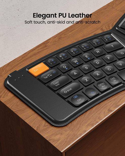 XKM03 Kombinasi Keyboard dan Mouse Ergonomis Lipat Black detail 7